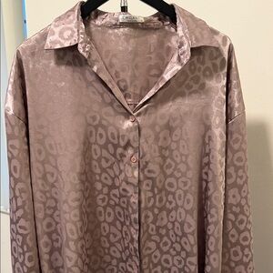 Gant Women's Pink Leopard Print Blouse